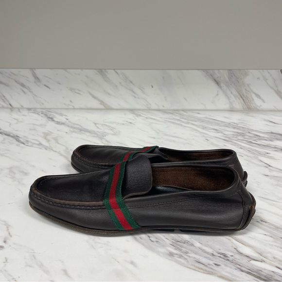 Gucci Sherry Line Leather Loafers - Picture 10 of 14